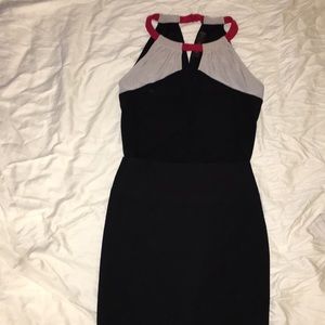 The Limited Color Block Halter Top